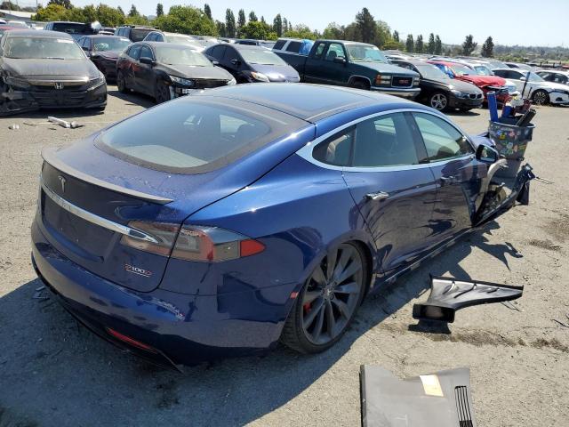 5YJSA1E47GF171847 - 2016 TESLA MODEL S Կապույտ լուսանկար 3