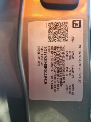 1G1YA2D48R5119416 - 2024 CHEVROLET CORVETTE STINGRAY 1LT GRAY photo 13