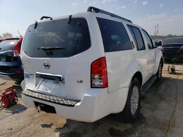 5N1AR18W56C607300 - 2006 NISSAN PATHFINDER LE WHITE photo 3