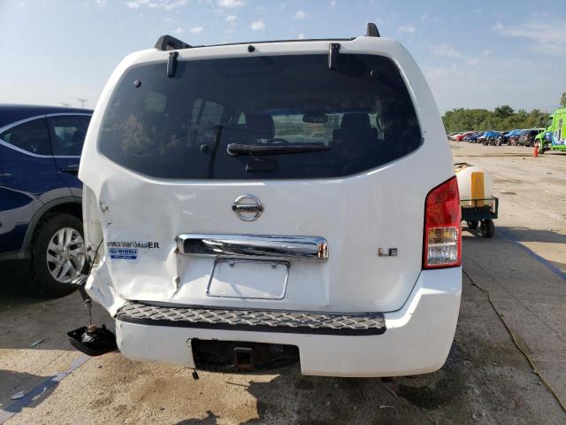 5N1AR18W56C607300 - 2006 NISSAN PATHFINDER LE WHITE photo 6