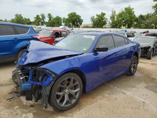 2C3CDXHG5KH684963 - 2019 DODGE CHARGER GT BLUE photo 1