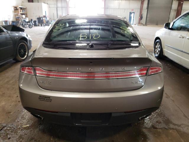 3LN6L2J90GR616457 - 2016 LINCOLN MKZ GRAY photo 6