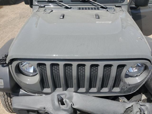 1C4GJXAN7MW541774 - 2021 JEEP WRANGLER SPORT GRAY photo 12