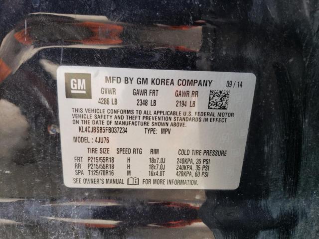 KL4CJBSB5FB037234 - 2015 BUICK ENCORE CONVENIENCE 灰色 照片 13