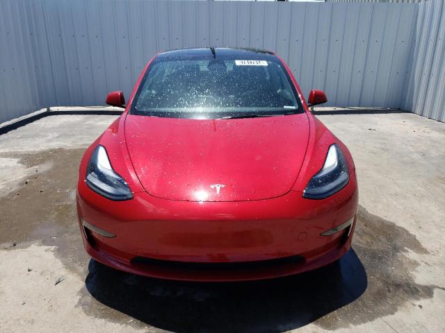 5YJ3E1EAXNF370094 - 2022 TESLA MODEL 3 RED photo 5