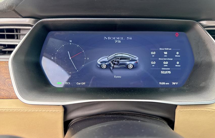 5YJSA1E14HF195384 - 2017 TESLA MODEL S GRAY photo 8