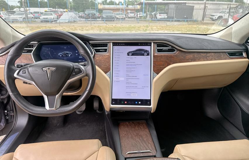 5YJSA1E14HF195384 - 2017 TESLA MODEL S GRAY photo 9