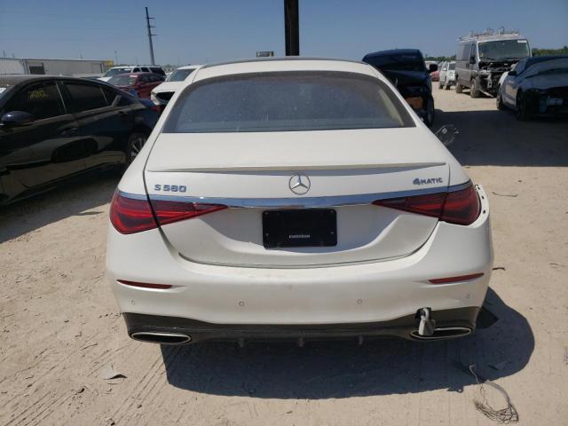 W1K6G7GB0NA105442 - 2022 MERCEDES-BENZ S 580 4MATIC WHITE photo 6