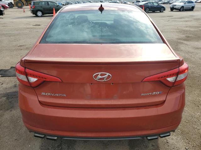 5NPE34AB2FH057543 - 2015 HYUNDAI SONATA SPORT ORANGE photo 6