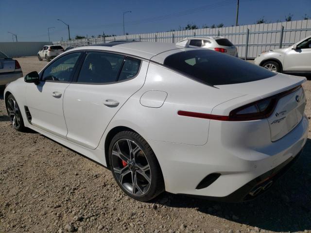 KNAE55LC3M6091176 - 2021 KIA STINGER GT2 WHITE photo 3