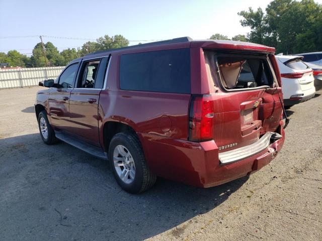 1GNSCHKC2GR247815 - 2016 CHEVROLET SUBURBAN C1500 LT MAROON photo 2