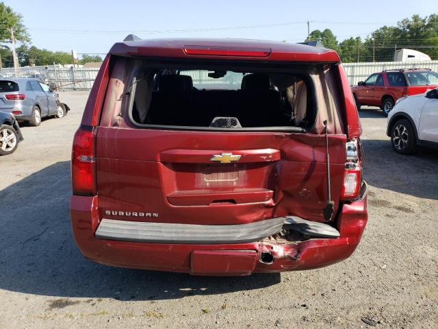 1GNSCHKC2GR247815 - 2016 CHEVROLET SUBURBAN C1500 LT MAROON photo 6