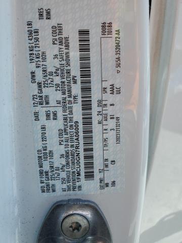 1FMCU0GN7RUA06009 - 2024 FORD ESCAPE ACTIVE WHITE photo 13