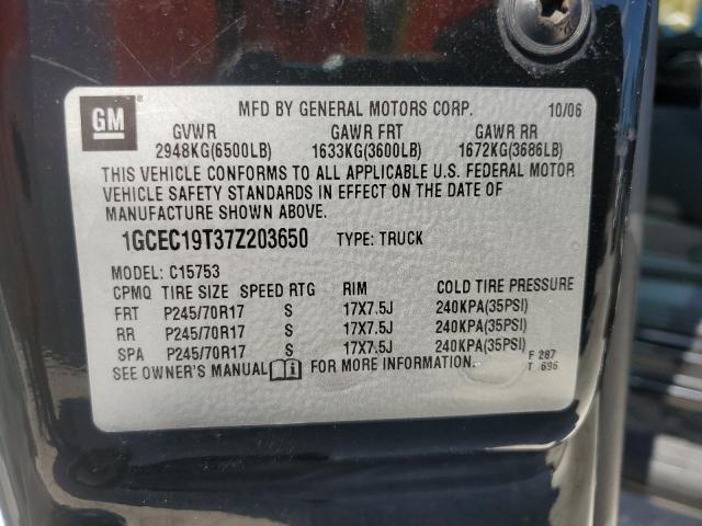 1GCEC19T37Z203650 - 2007 CHEVROLET SILVERADO C1500 CLASSIC Qara foto 13