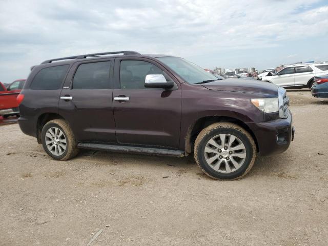 5TDJW5G16DS085539 - 2013 TOYOTA SEQUOIA LIMITED MAROON photo 4