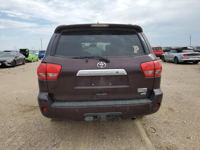 5TDJW5G16DS085539 - 2013 TOYOTA SEQUOIA LIMITED MAROON photo 6