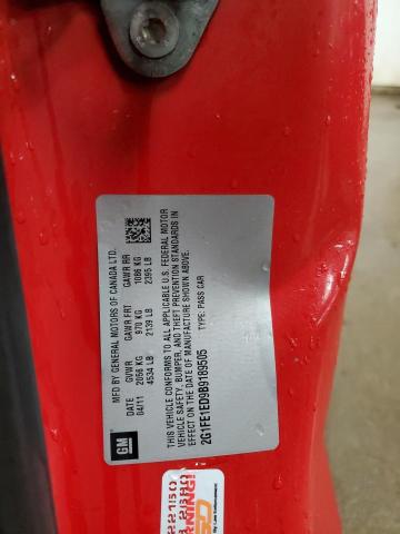 2G1FE1ED9B9189505 - 2011 CHEVROLET CAMARO LS RED photo 12