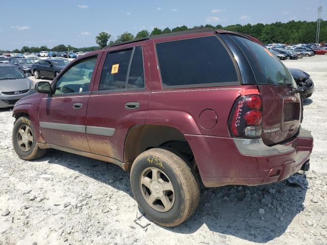 1GNDS13SX52178287 - 2005 CHEVROLET TRAILBLAZE LS BURGUNDY photo 2