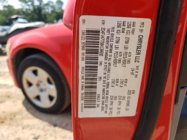 2D4FV47T58H130692 - 2008 DODGE MAGNUM RED photo 12