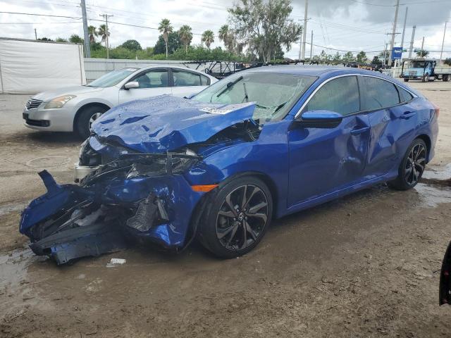 2HGFC2F83MH535594 - 2021 HONDA CIVIC SPORT 蓝色 照片 1