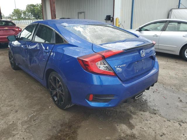 2HGFC2F83MH535594 - 2021 HONDA CIVIC SPORT 蓝色 照片 2