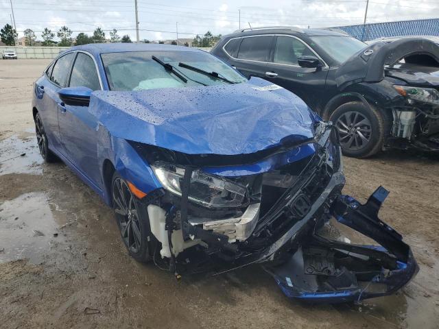 2HGFC2F83MH535594 - 2021 HONDA CIVIC SPORT 蓝色 照片 4