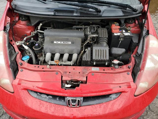 JHMGD38607S067143 - 2007 HONDA FIT S 红色 照片 11