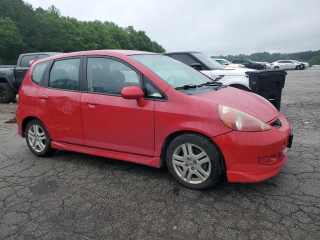 JHMGD38607S067143 - 2007 HONDA FIT S 红色 照片 4
