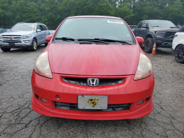 JHMGD38607S067143 - 2007 HONDA FIT S 红色 照片 5