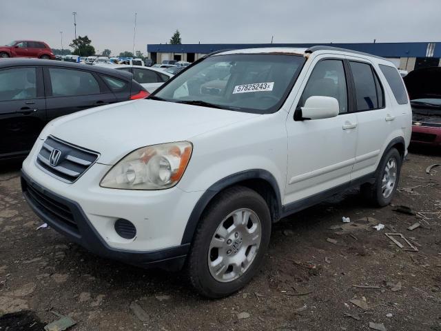 JHLRD78955C006098 - 2005 HONDA CR-V SE WHITE photo 1