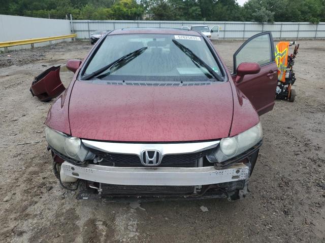 2HGFA1F97AH525624 - 2010 HONDA CIVIC EXL RED photo 5