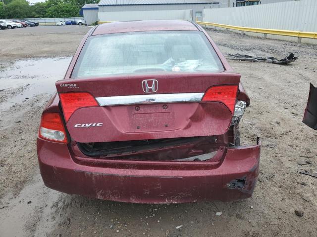 2HGFA1F97AH525624 - 2010 HONDA CIVIC EXL RED photo 6