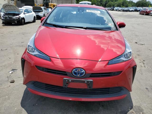 JTDKARFU8L3105313 - 2020 TOYOTA PRIUS L RED photo 5