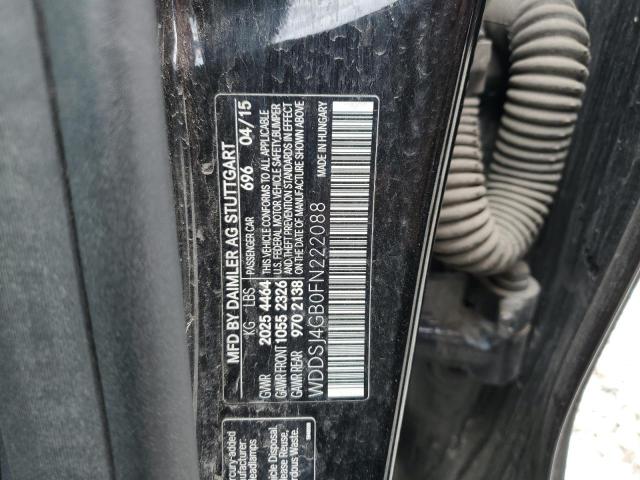 WDDSJ4GB0FN222088 - 2015 MERCEDES-BENZ CLA 250 4MATIC BLACK photo 12