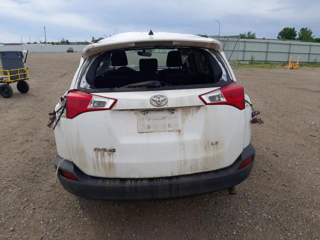 JTMZFREV7DD019867 - 2013 TOYOTA RAV4 LE WHITE photo 6