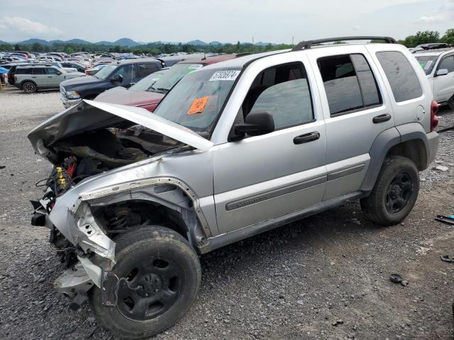 1J4GK48K45W718249 - 2005 JEEP LIBERTY SPORT SILVER photo 1