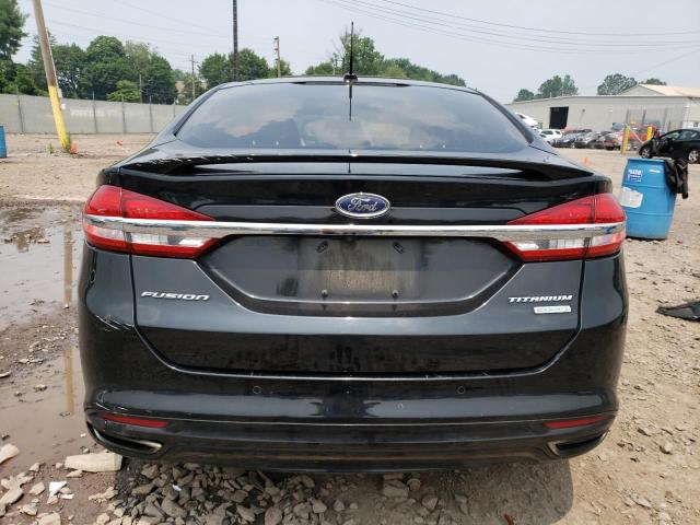 3FA6P0K97HR130196 - 2017 FORD FUSION TITANIUM BLACK photo 6