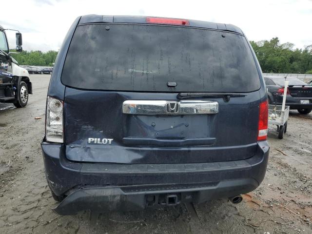 5FNYF3H58CB036382 - 2012 HONDA PILOT EXL BLUE photo 6