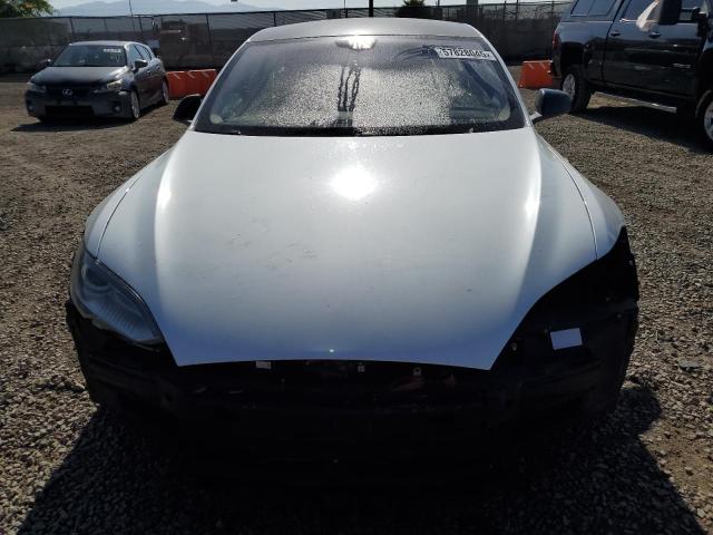 5YJSA1H2XEFP65095 - 2014 TESLA MODEL S WHITE photo 5