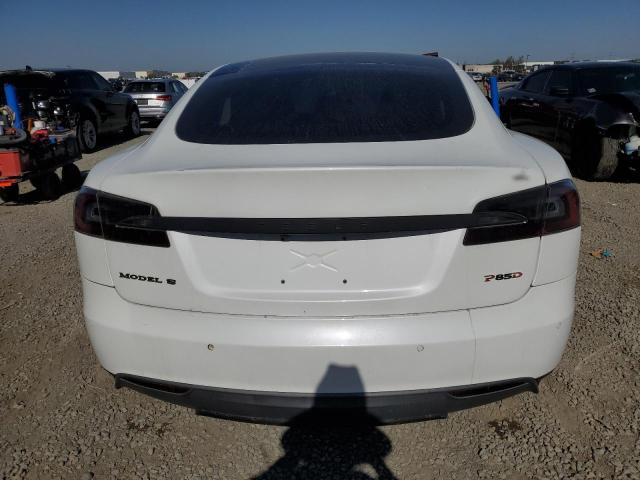5YJSA1H2XEFP65095 - 2014 TESLA MODEL S WHITE photo 6