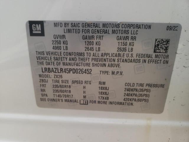 LRBAZLR45PD026452 - 2023 BUICK ENVISION PREFERRED WHITE photo 13