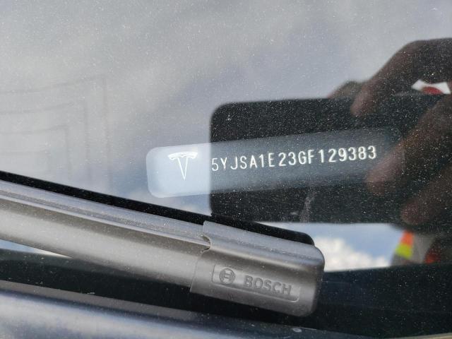 5YJSA1E23GF129383 - 2016 TESLA MODEL S 灰色 照片 12