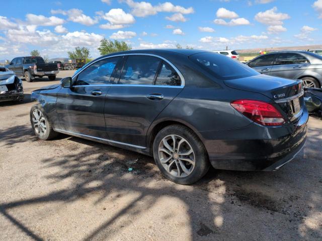 WDDWF4KBXGR140969 - 2016 MERCEDES-BENZ C 300 4MATIC CHARCOAL photo 2