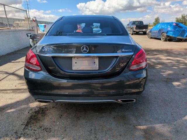 WDDWF4KBXGR140969 - 2016 MERCEDES-BENZ C 300 4MATIC CHARCOAL photo 6