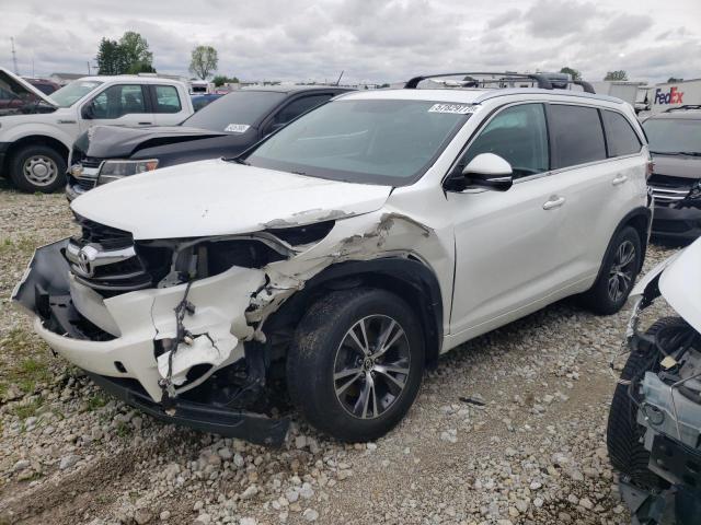 5TDJKRFHXGS349898 - 2016 TOYOTA HIGHLANDER XLE WHITE photo 1