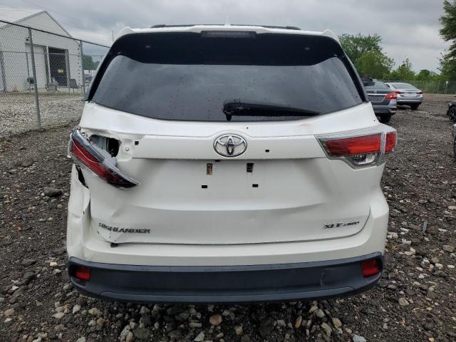 5TDJKRFHXGS349898 - 2016 TOYOTA HIGHLANDER XLE WHITE photo 6