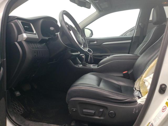 5TDJKRFHXGS349898 - 2016 TOYOTA HIGHLANDER XLE WHITE photo 7