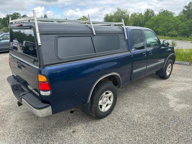 5TBBT44163S439479 - 2003 TOYOTA TUNDRA ACCESS CAB SR5 BLUE photo 4