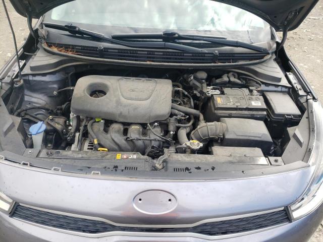 3KPA24AB0KE174666 - 2019 KIA RIO S GRAY photo 11