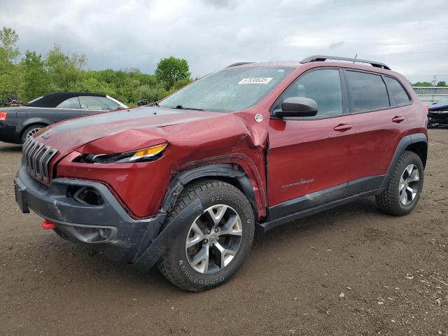 1C4PJMBS2EW130125 - 2014 JEEP CHEROKEE TRAILHAWK RED photo 1